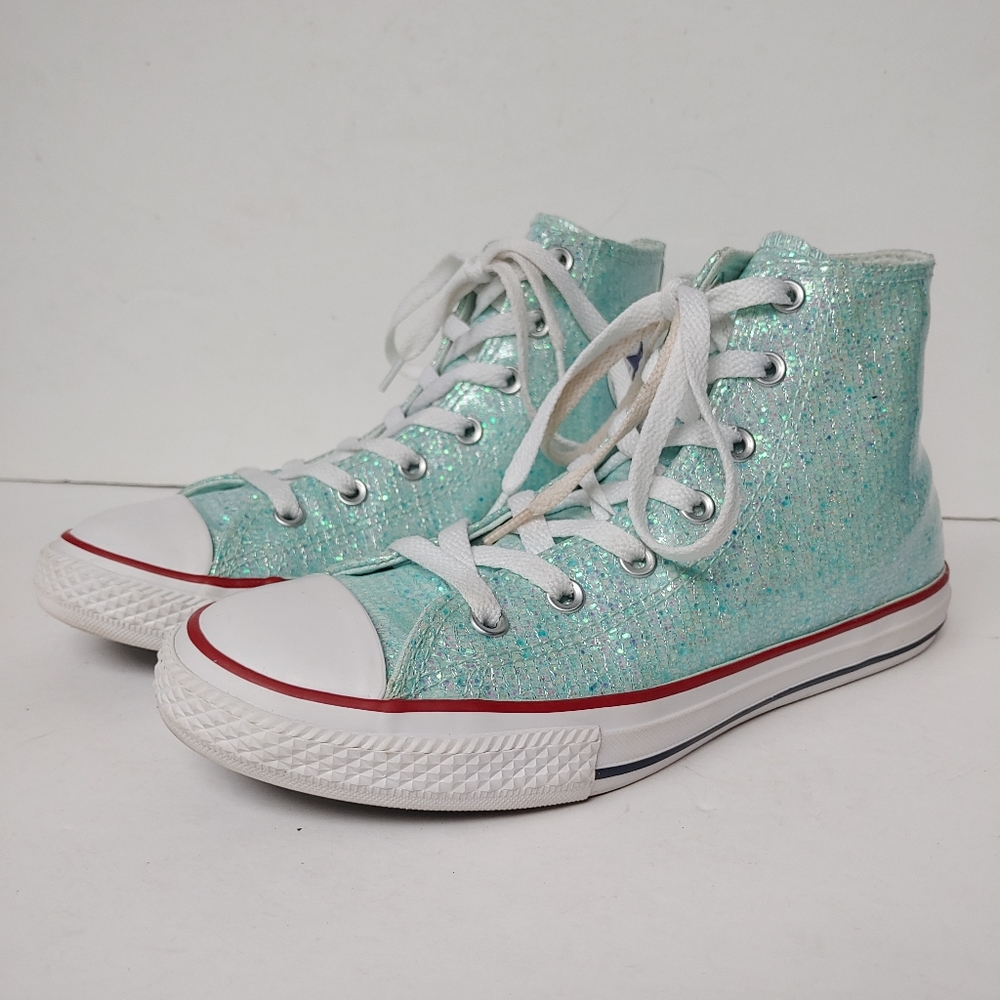 Converse All Star Pale Blue Glitter Chuck Taylor